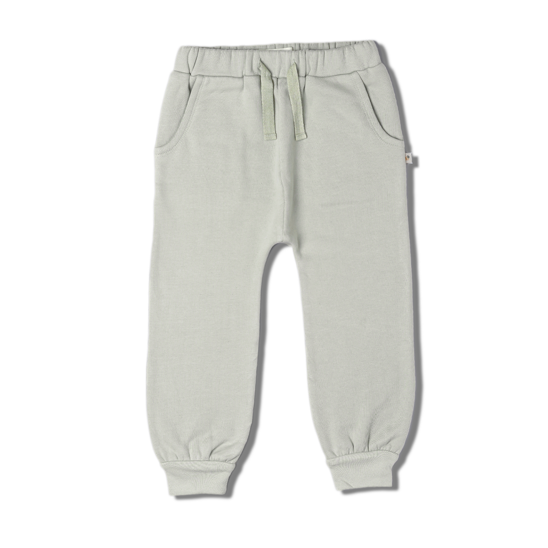 Organic Fleece Jogger Pants | Sage Green