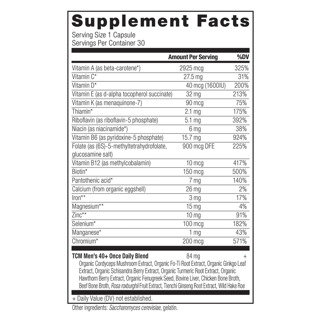 Ancient Multivitamin Men's 40+ TCM Once Daily - Echo Market