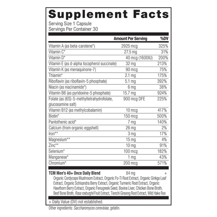 Ancient Multivitamin Men's 40+ TCM Once Daily - Echo Market