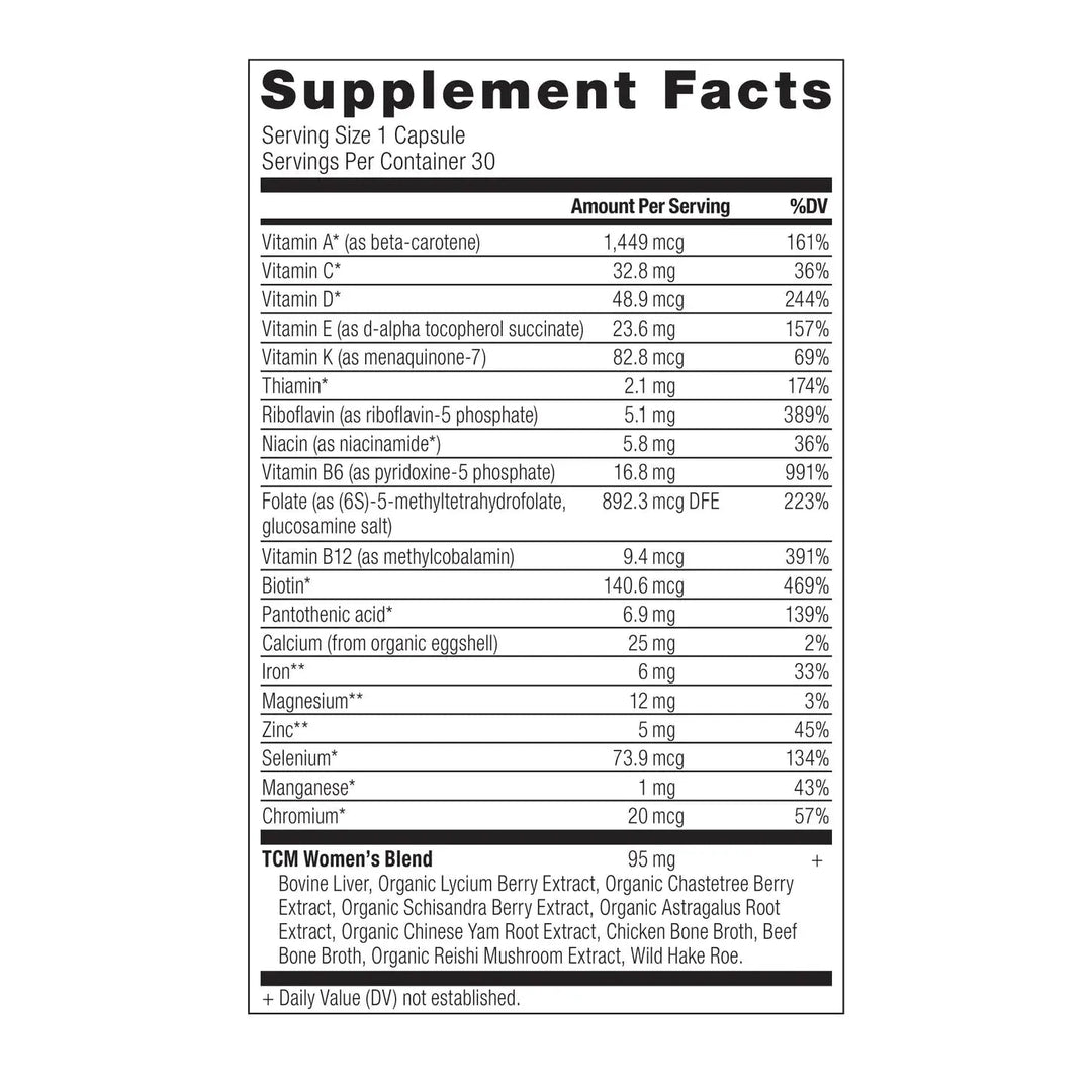 Ancient Multivitamin Women's TCM Once Daily - Echo Market