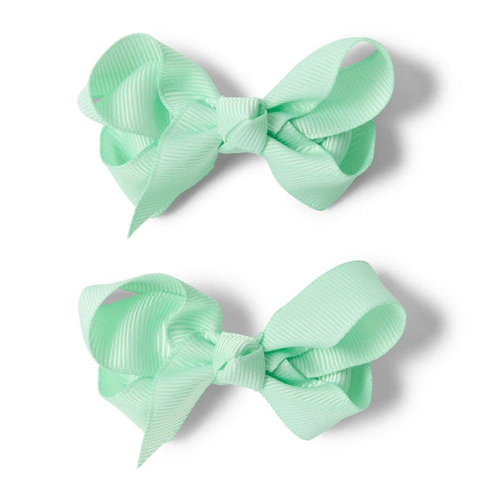 Baby Green Piggy Tail Hair Clips | Pair - Echo Market