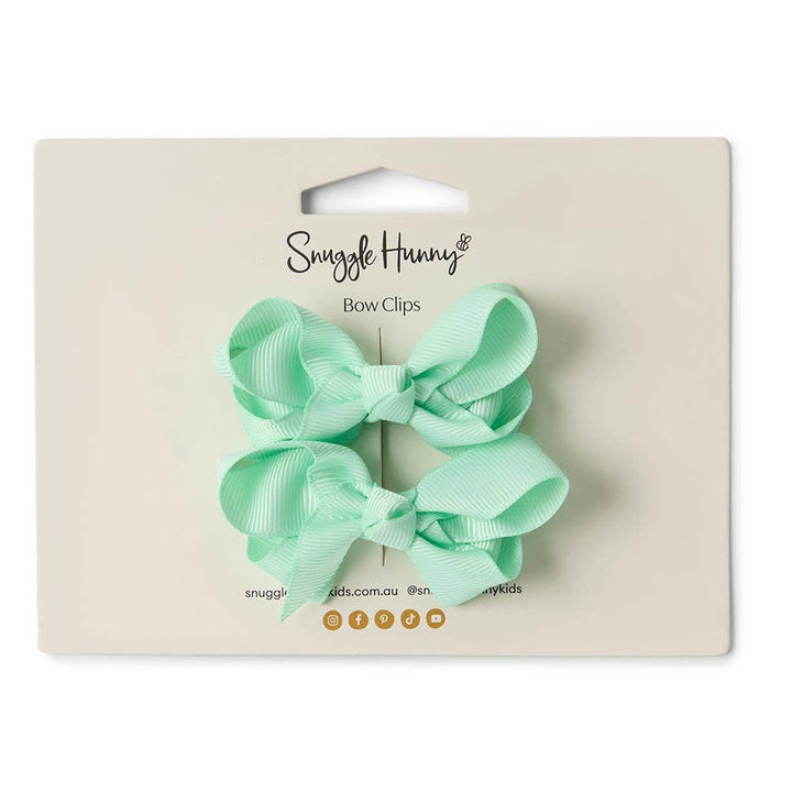 Baby Green Piggy Tail Hair Clips | Pair - Echo Market