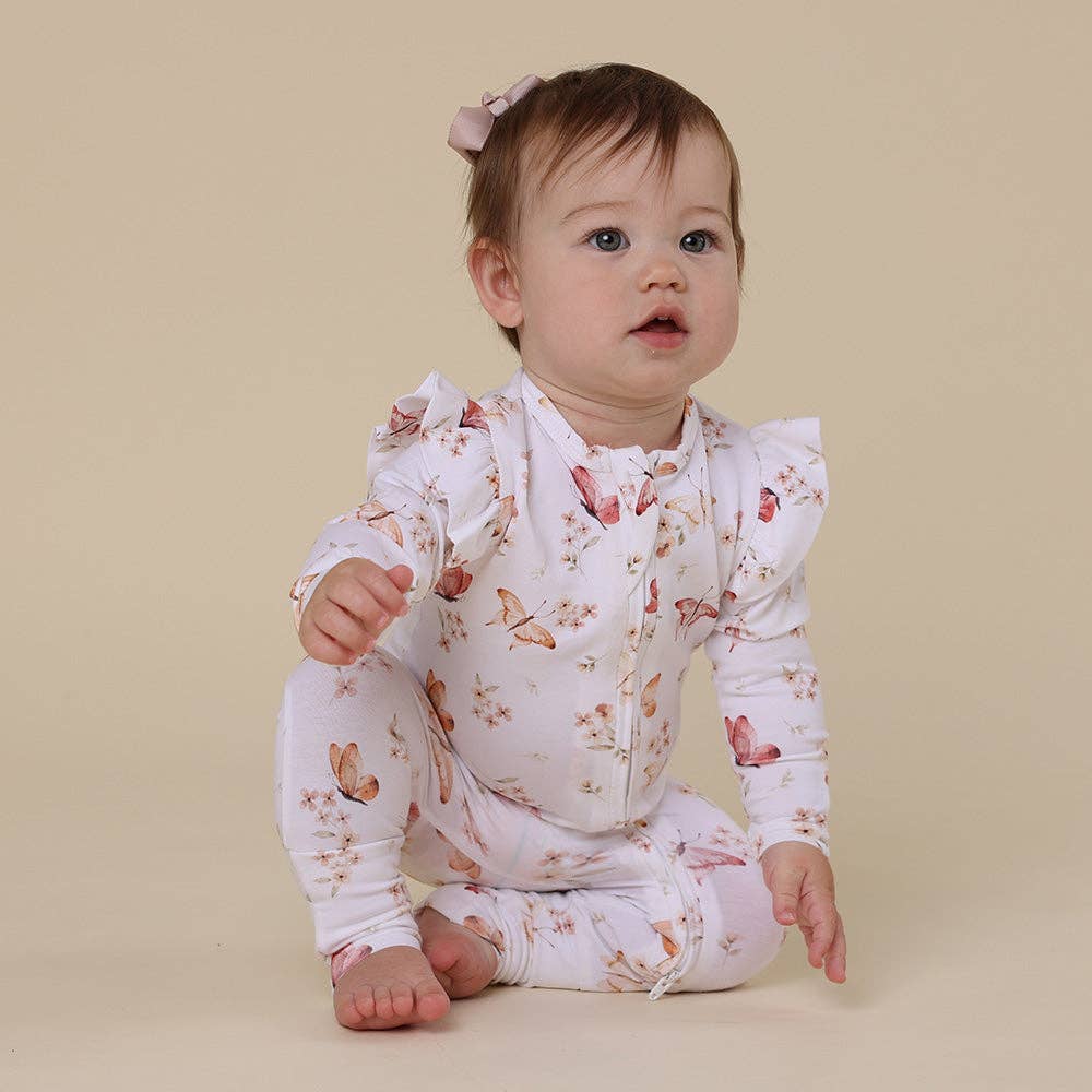 Butterfly Organic Snugglesuit Convertible Romper - Echo Market
