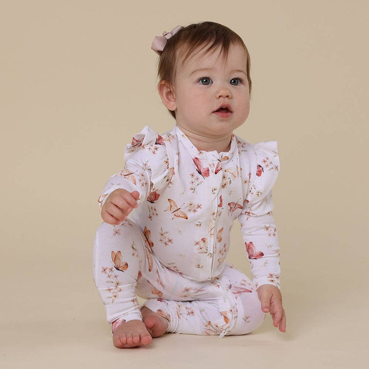 Butterfly Organic Snugglesuit Convertible Romper - Echo Market