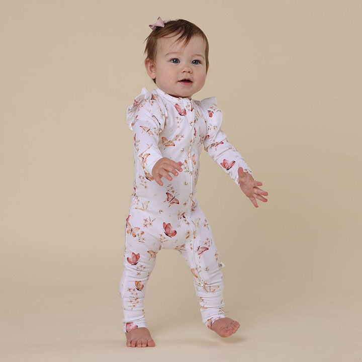 Butterfly Organic Snugglesuit Convertible Romper - Echo Market