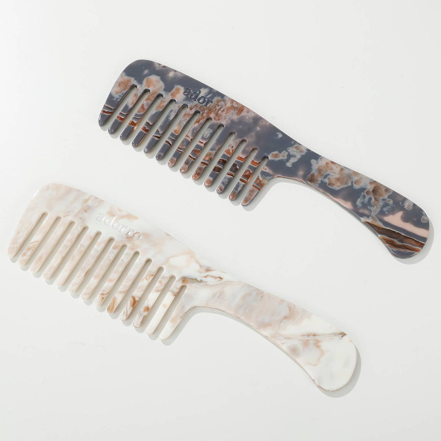 Calacatta Comb | Wide Tooth Hair Comb - Echo Market