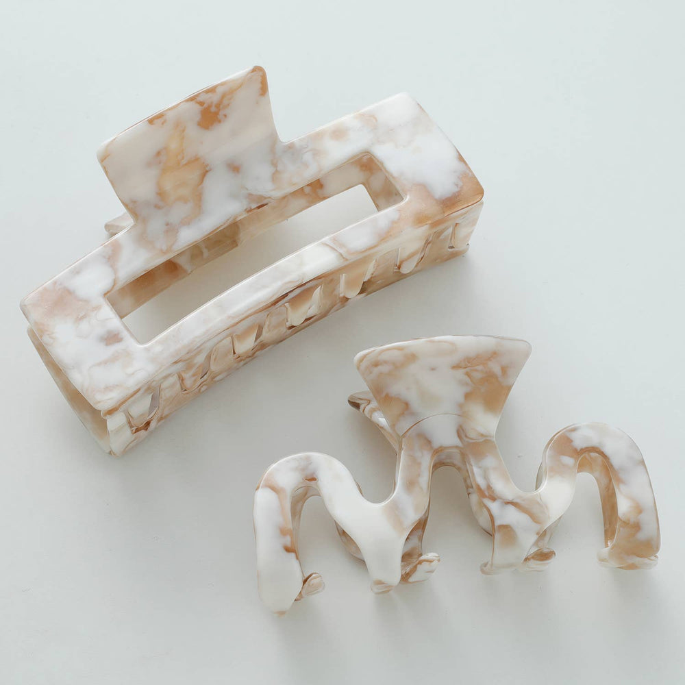 Calacatta Gold | Large Claw Clips - Echo Market