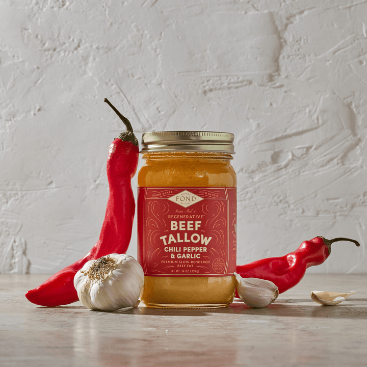 Chili & Garlic Regenerative Beef Tallow - Echo Market
