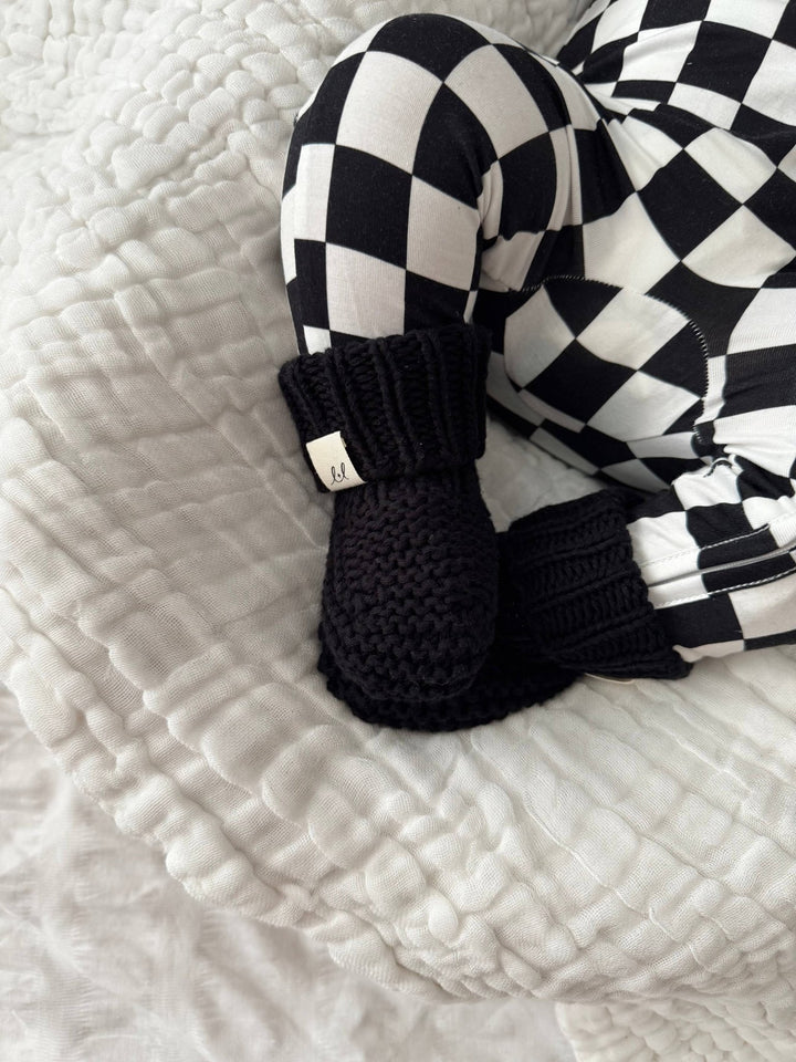 Chunky Knit Booties | Midnight - Echo Market