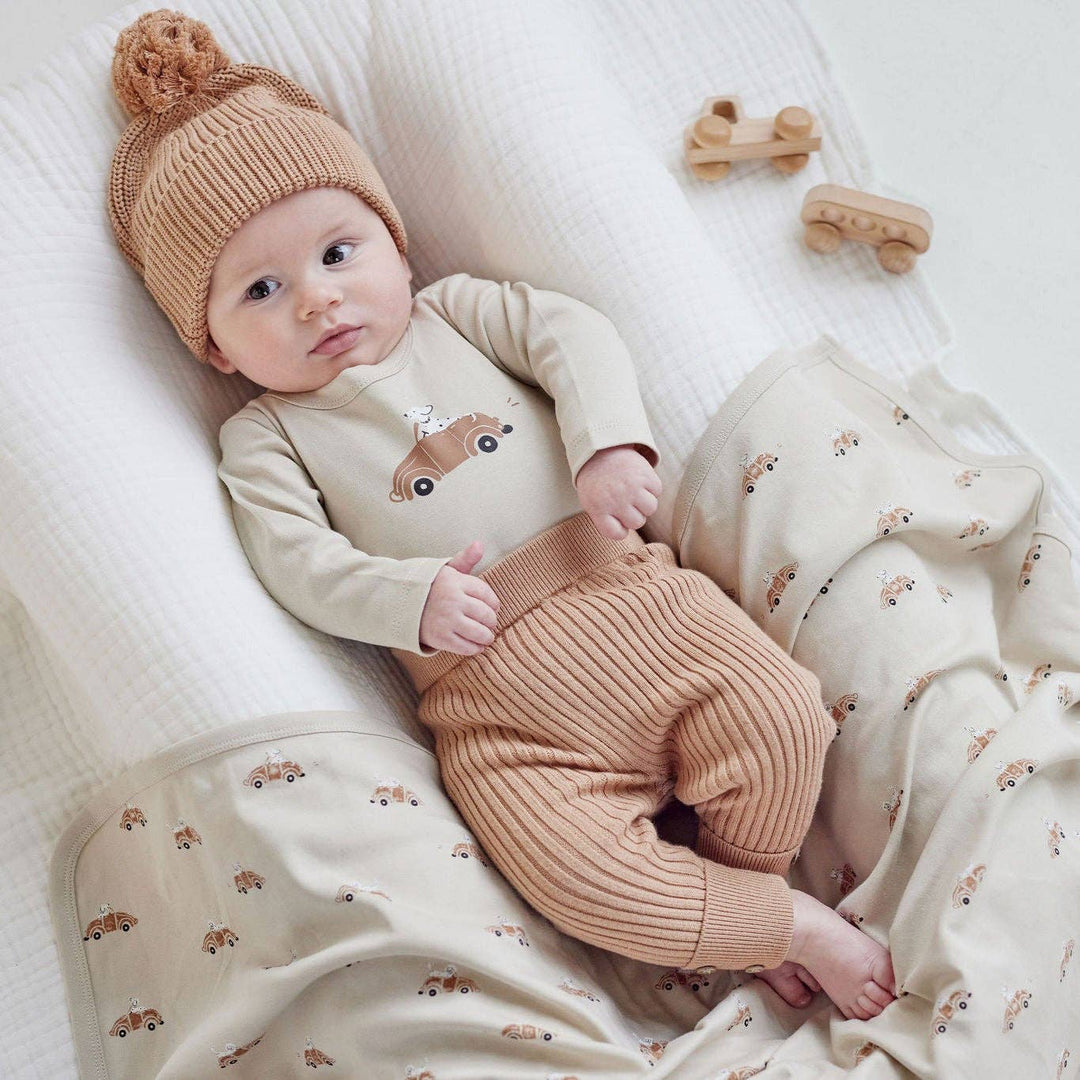 Classic Car Organic Cotton Baby Wrap - Echo Market