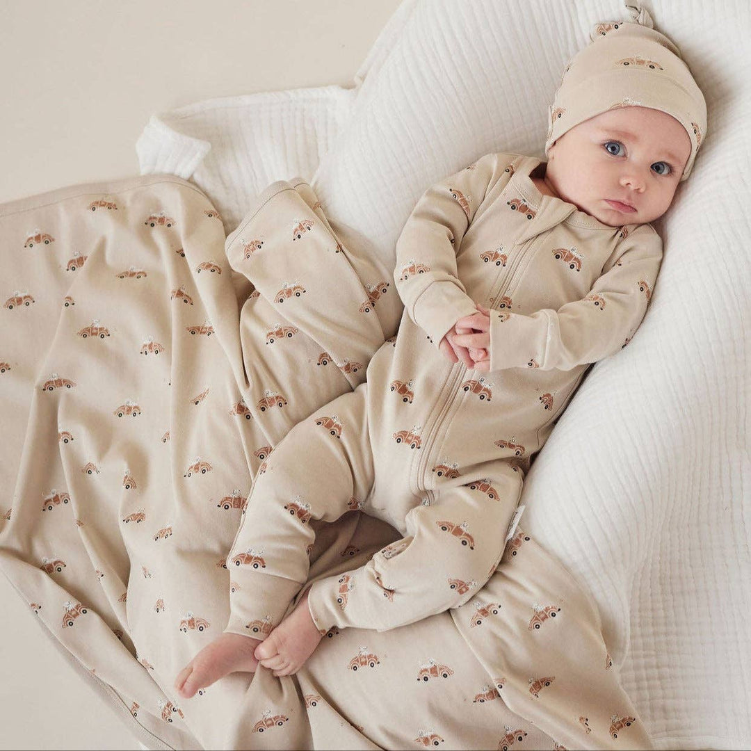 Classic Car Organic Cotton Baby Wrap - Echo Market