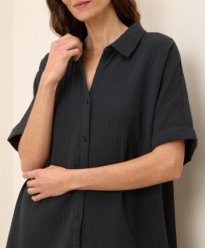 Coastal Double Gauze Oversized Shirt - Echo Market