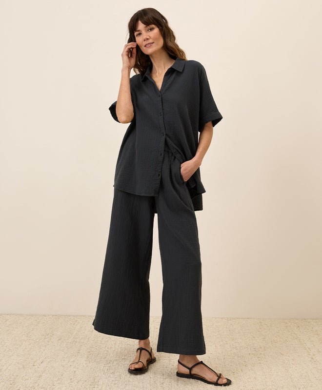 Coastal Double Gauze Oversized Shirt - Echo Market