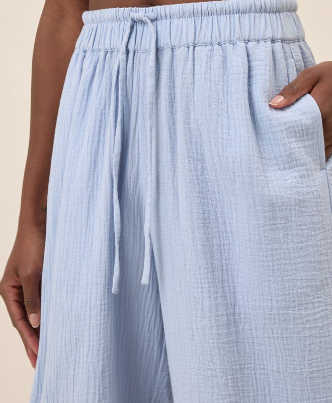Coastal Double Gauze Split Hem Pant - Echo Market
