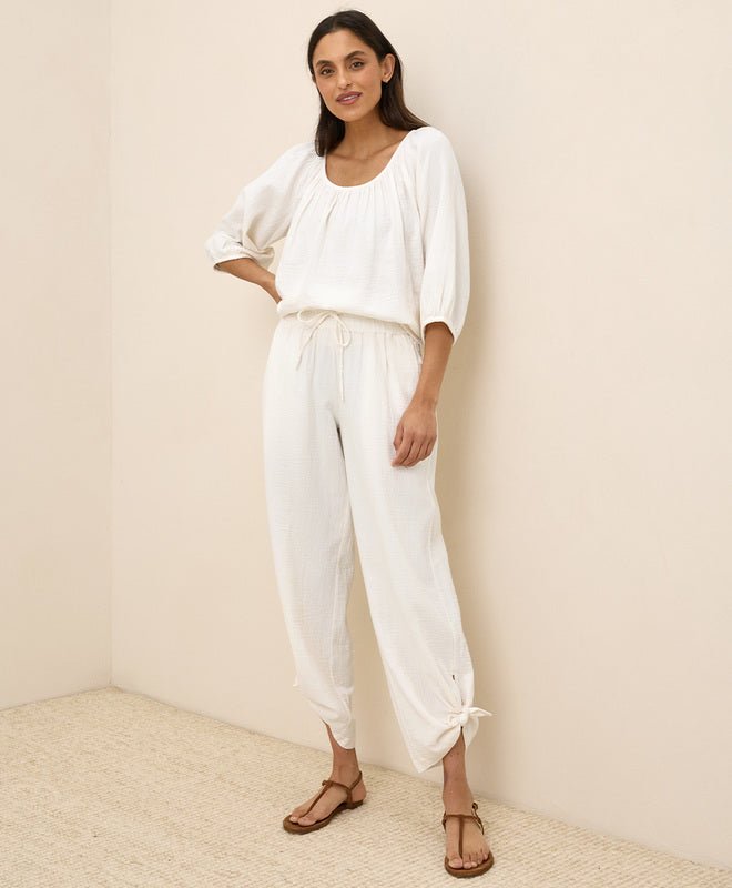 Coastal Double Gauze Split Hem Pant - Echo Market