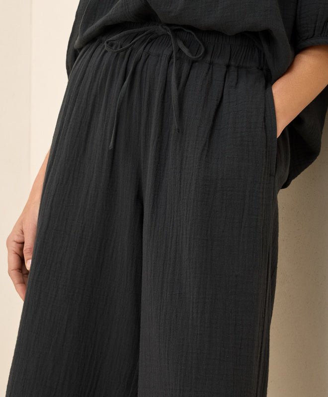 Coastal Double Gauze Split Hem Pant - Echo Market
