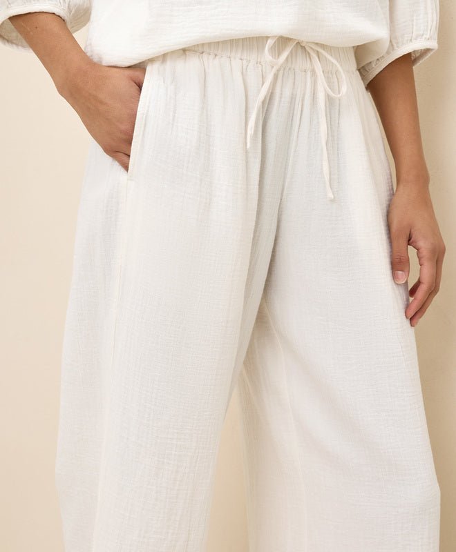 Coastal Double Gauze Split Hem Pant - Echo Market