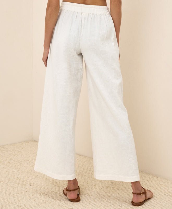 Coastal Double Gauze Split Hem Pant - Echo Market