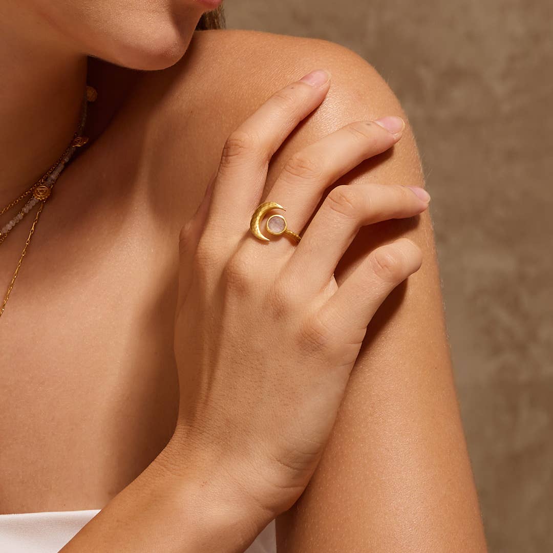 Cradled in Light Moonstone Ring - Echo Market