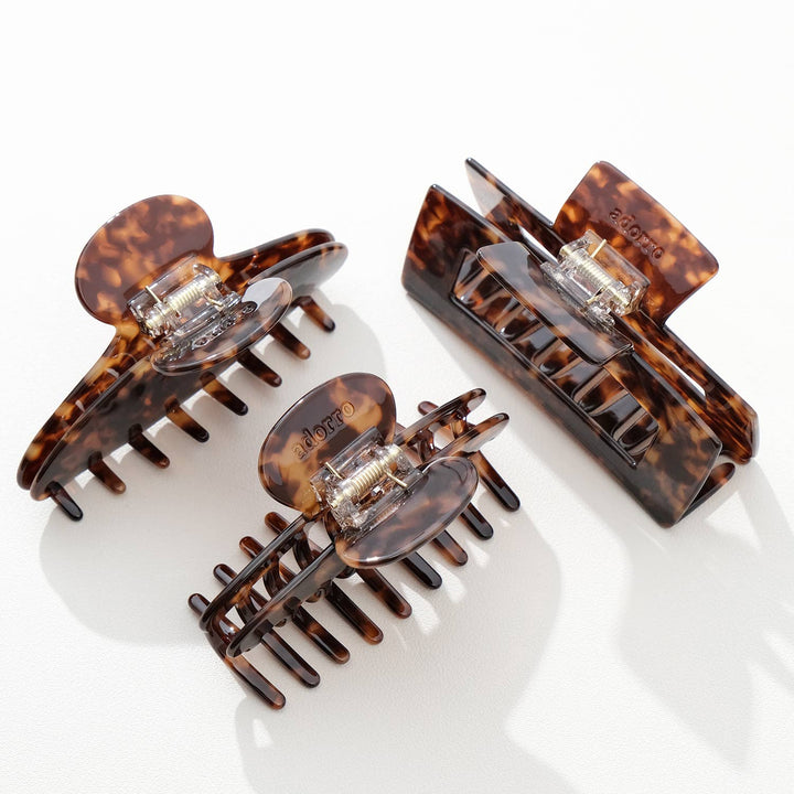 Deep Tortoise Large | Assorted Large Claw Clips - Echo Market
