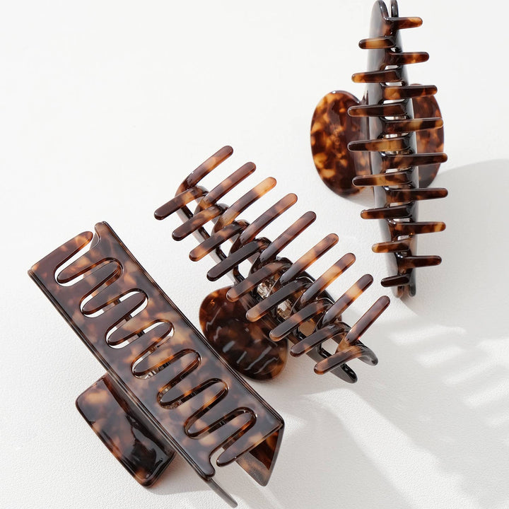 Deep Tortoise Large | Assorted Large Claw Clips - Echo Market