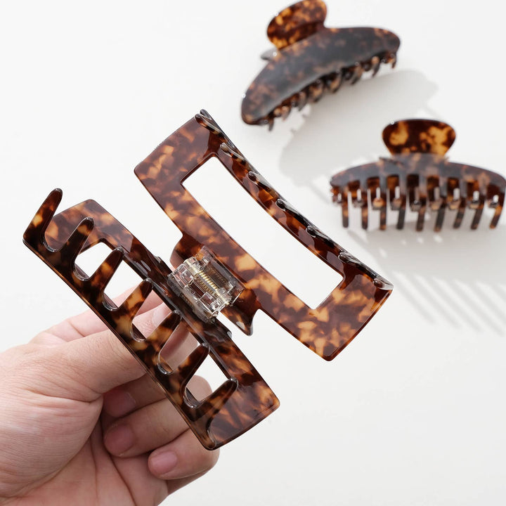 Deep Tortoise Large | Assorted Large Claw Clips - Echo Market