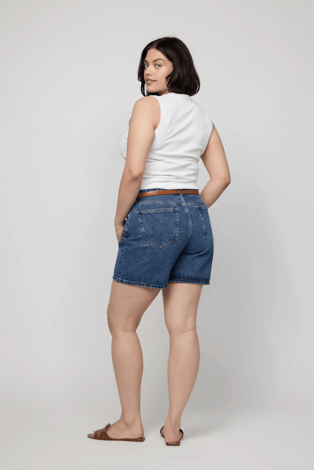 Emmerson High Rise Long Shorts | Medium Worn - Echo Market