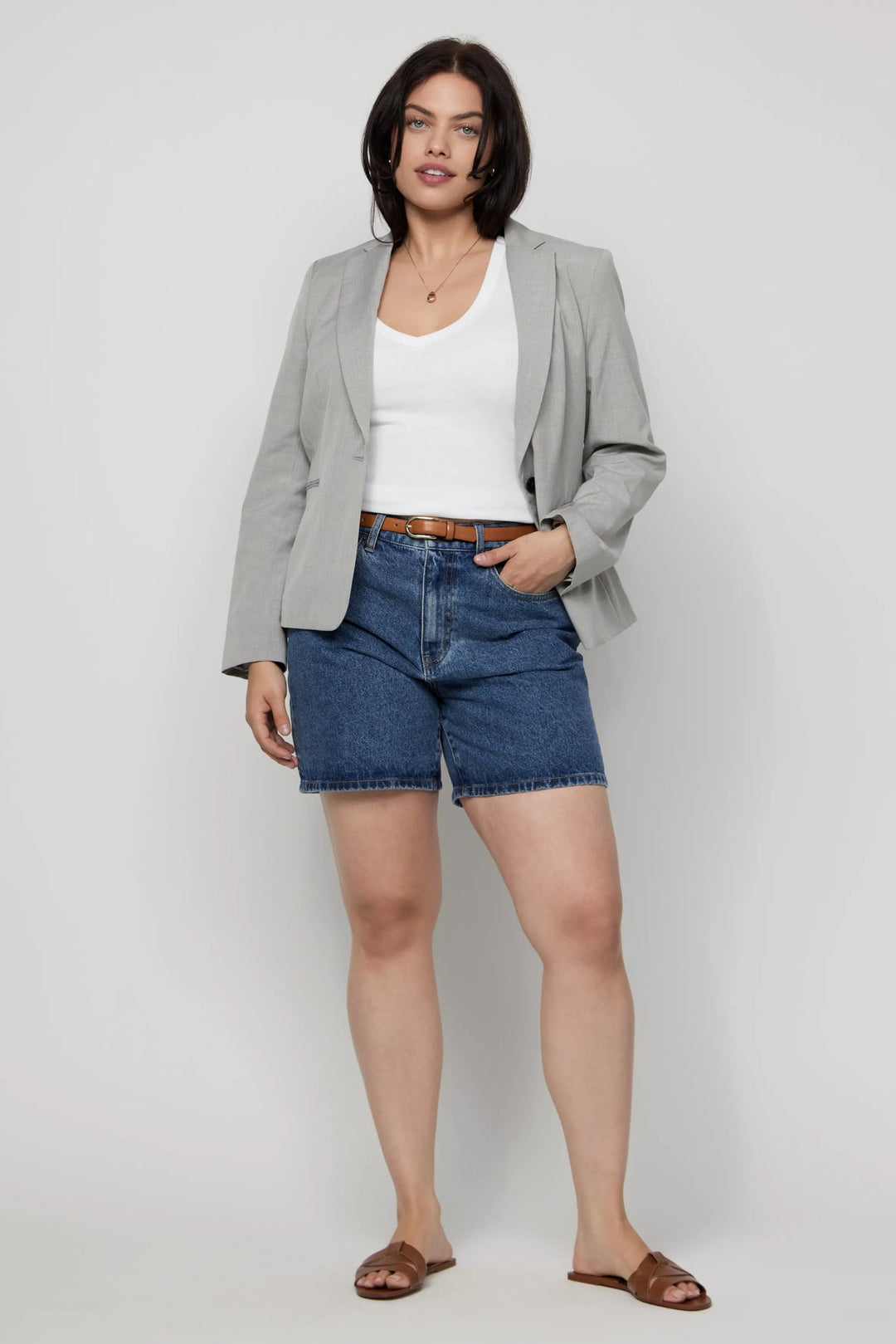 Emmerson High Rise Long Shorts | Medium Worn - Echo Market