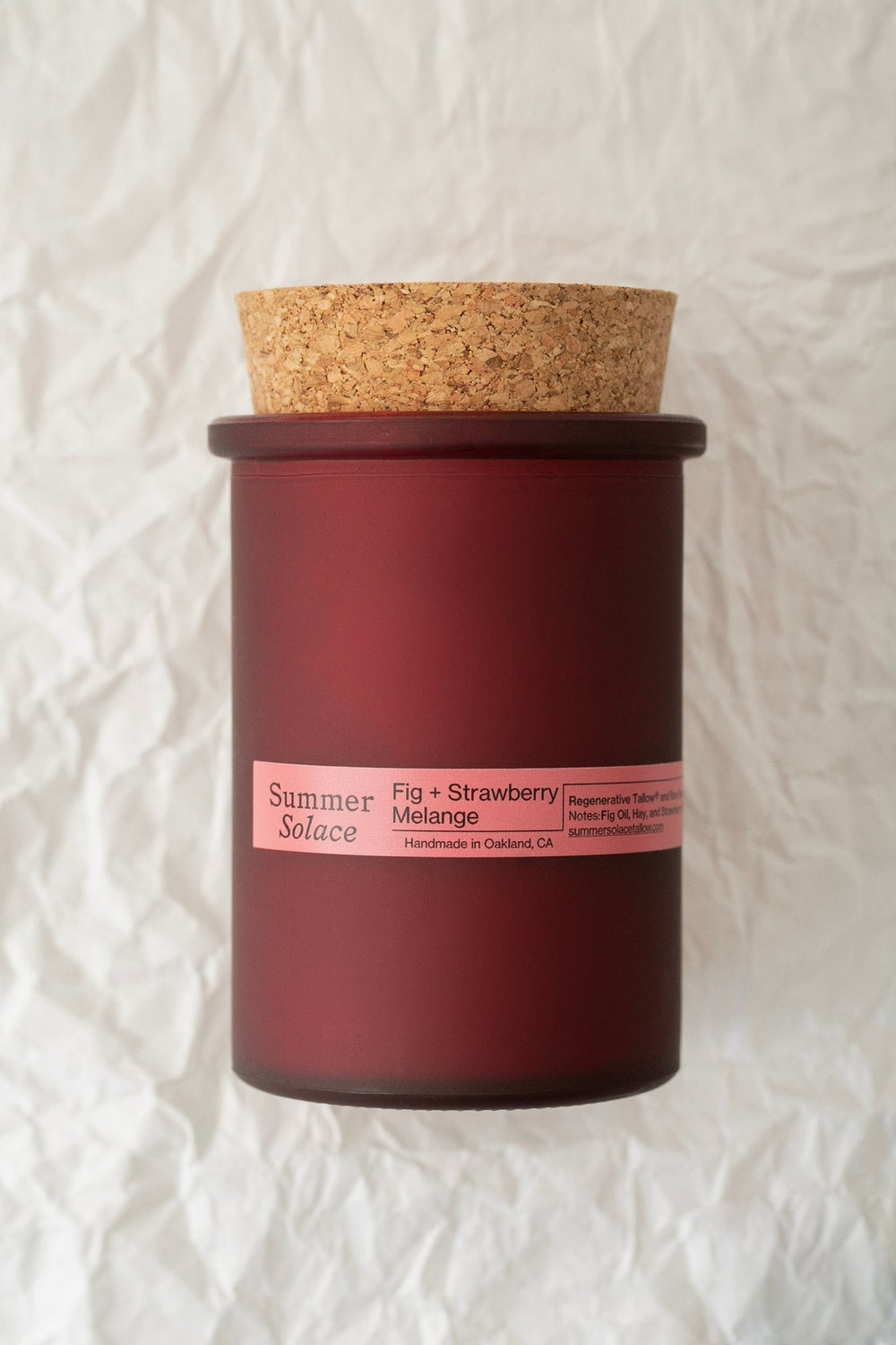 Fig and Strawberry Melange Candle | Regenerative Tallow™ - Echo Market