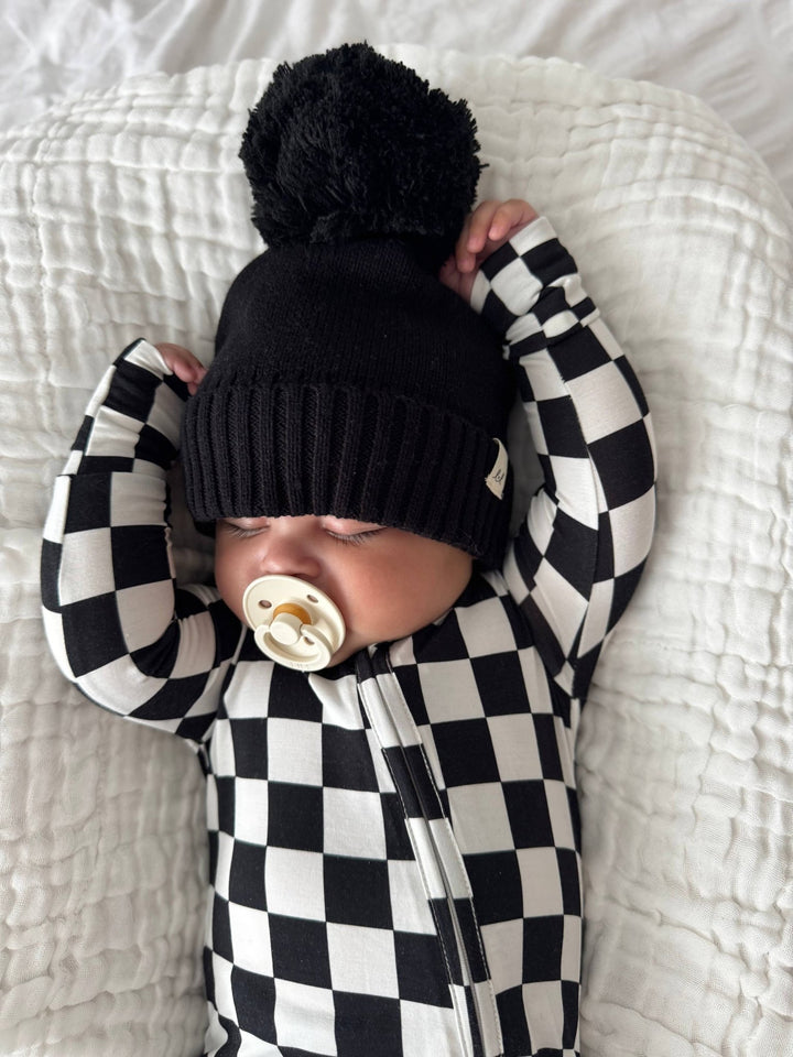 Luna + Luca Pom Beanie | Midnight - Echo Market
