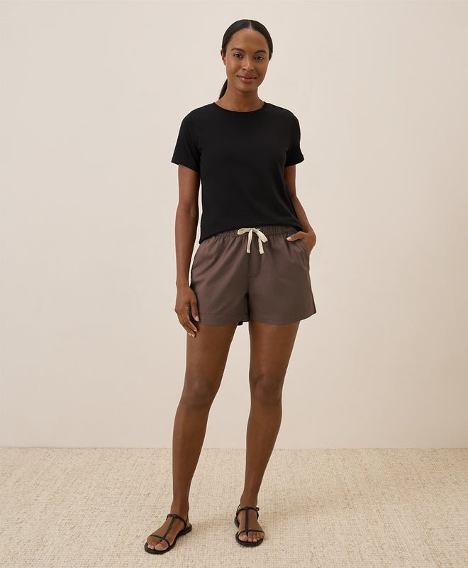 Luxe Stretch Organic Cotton Jersey Tee - Echo Market