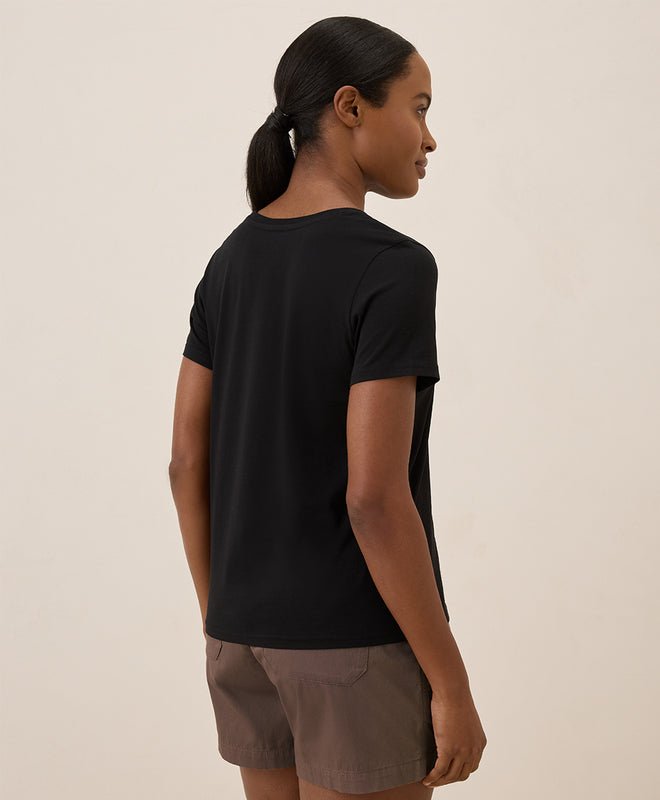 Luxe Stretch Organic Cotton Jersey Tee - Echo Market