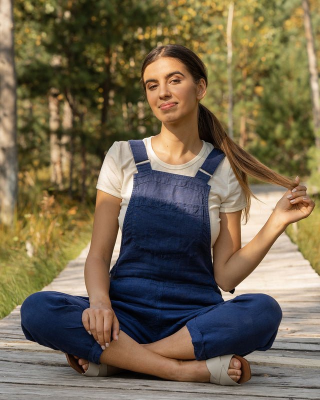 Organic 100% Linen Jumpsuit - Echo Market