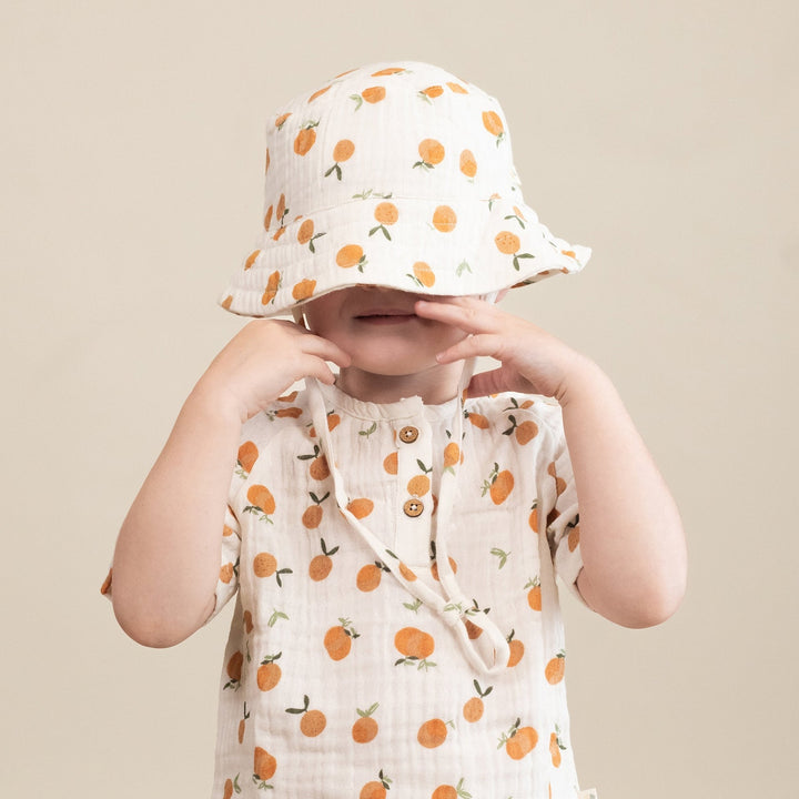 Organic Cotton Bucket Sun Hat - Echo Market