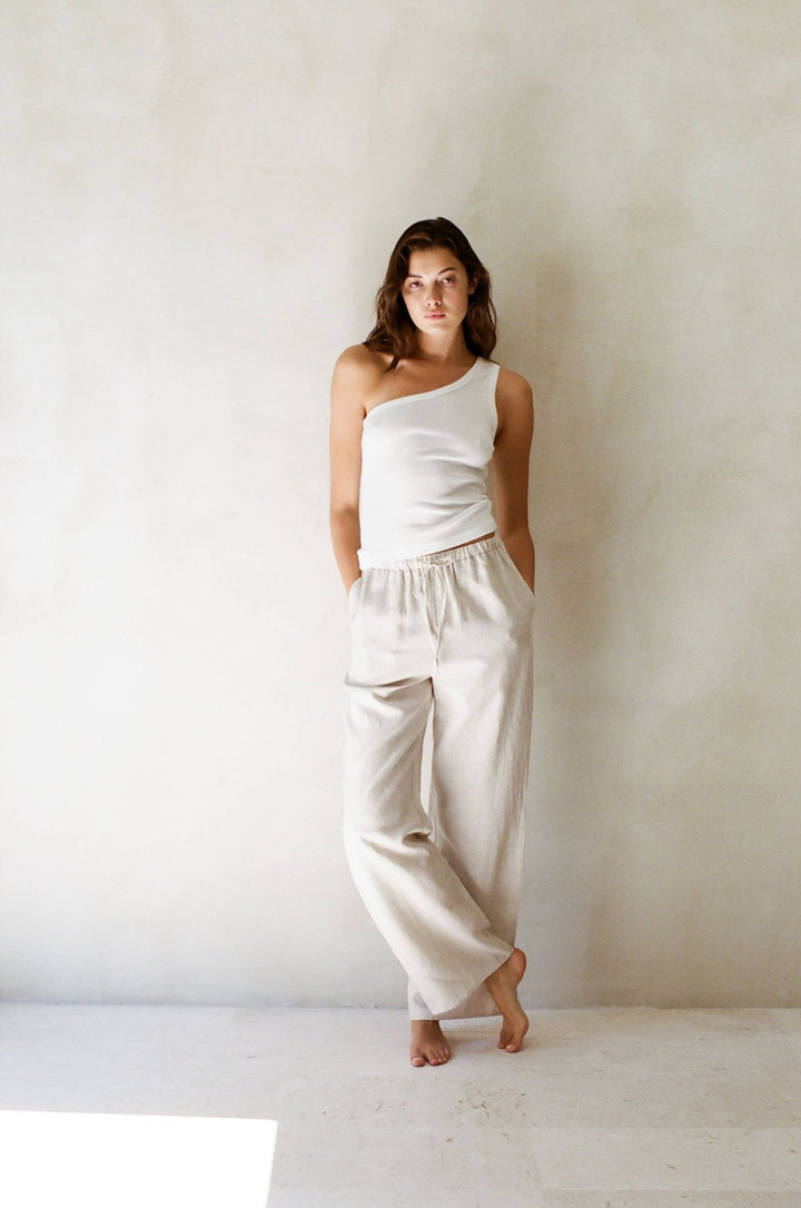 Organic Cotton One Shoulder Top - Echo Market