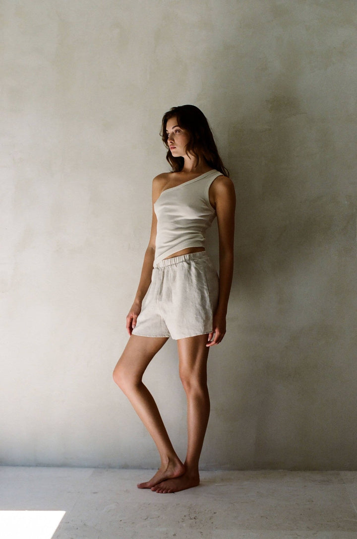Organic Cotton One Shoulder Top - Echo Market