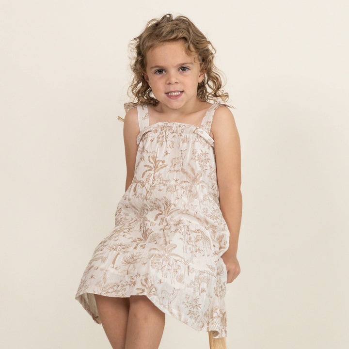Organic Tiered Tie Dress - Echo Market