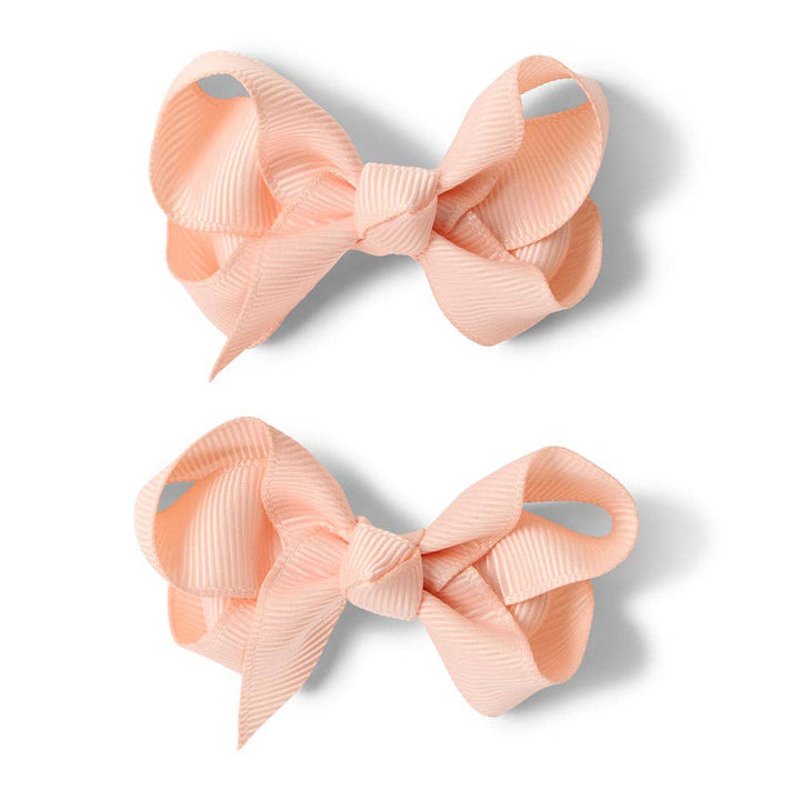 Peach Piggy Tail Hair Clips | Pair - Echo Market