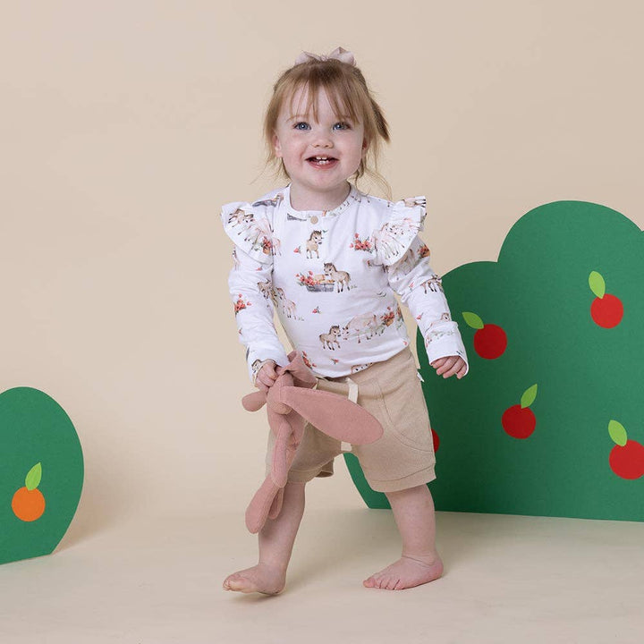 Pony Pals Long Sleeve Organic Bodysuit - Echo Market