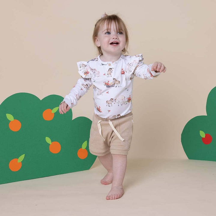 Pony Pals Long Sleeve Organic Bodysuit - Echo Market
