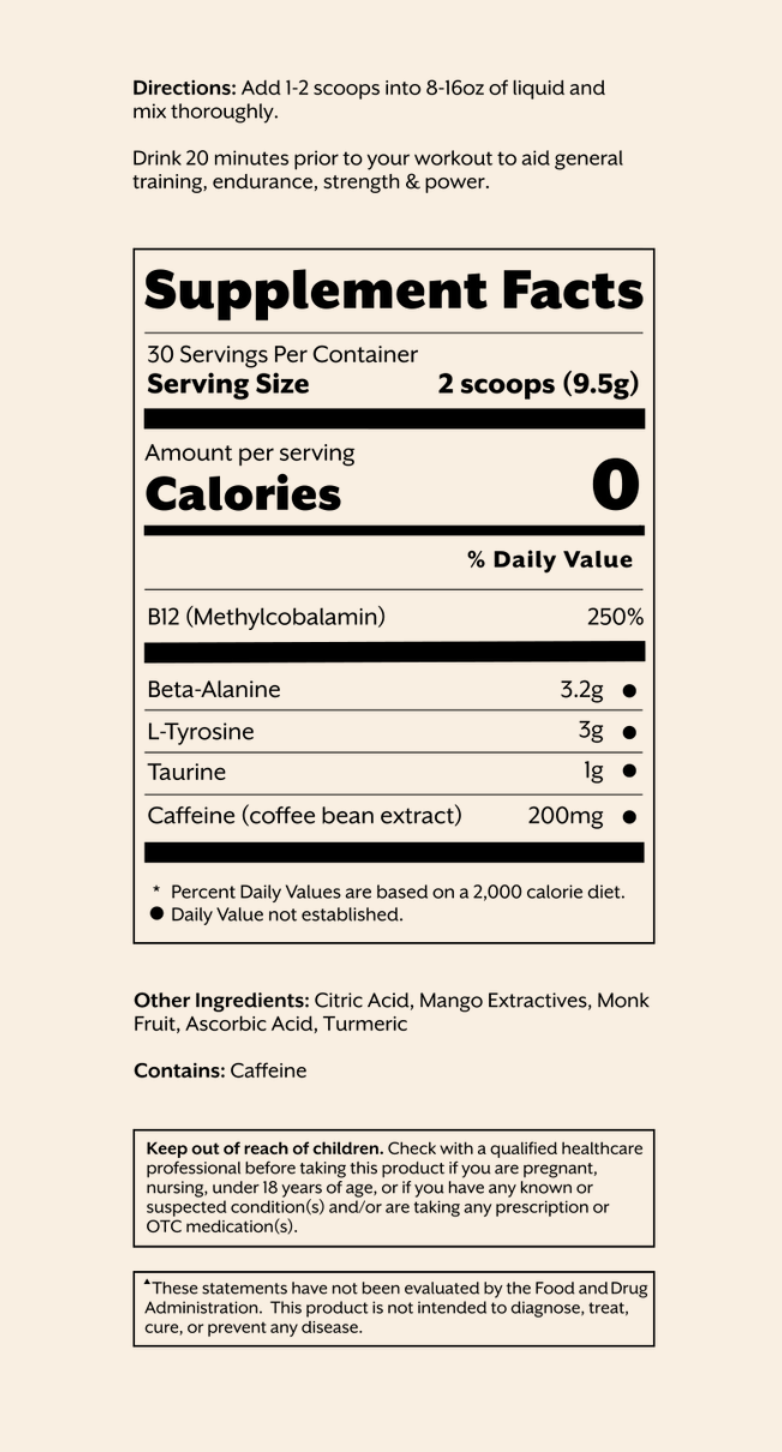 Pre - workout | Mango - Echo Market