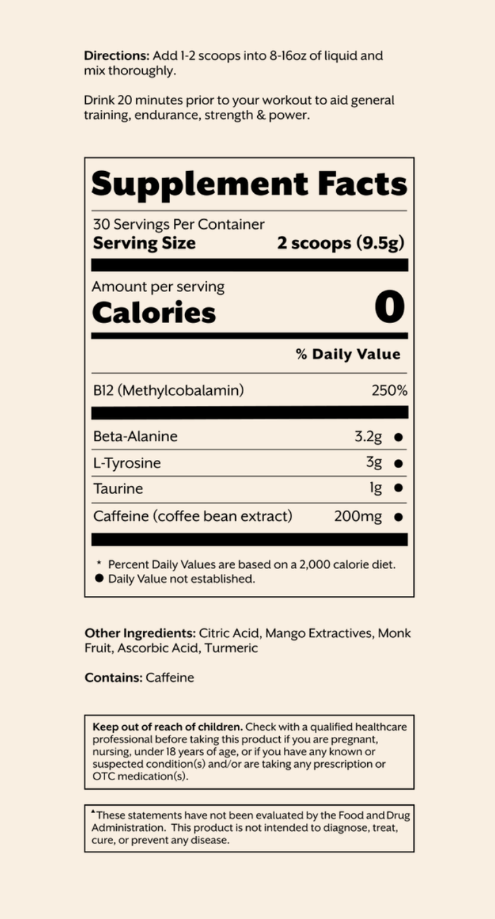 Pre - workout | Mango - Echo Market