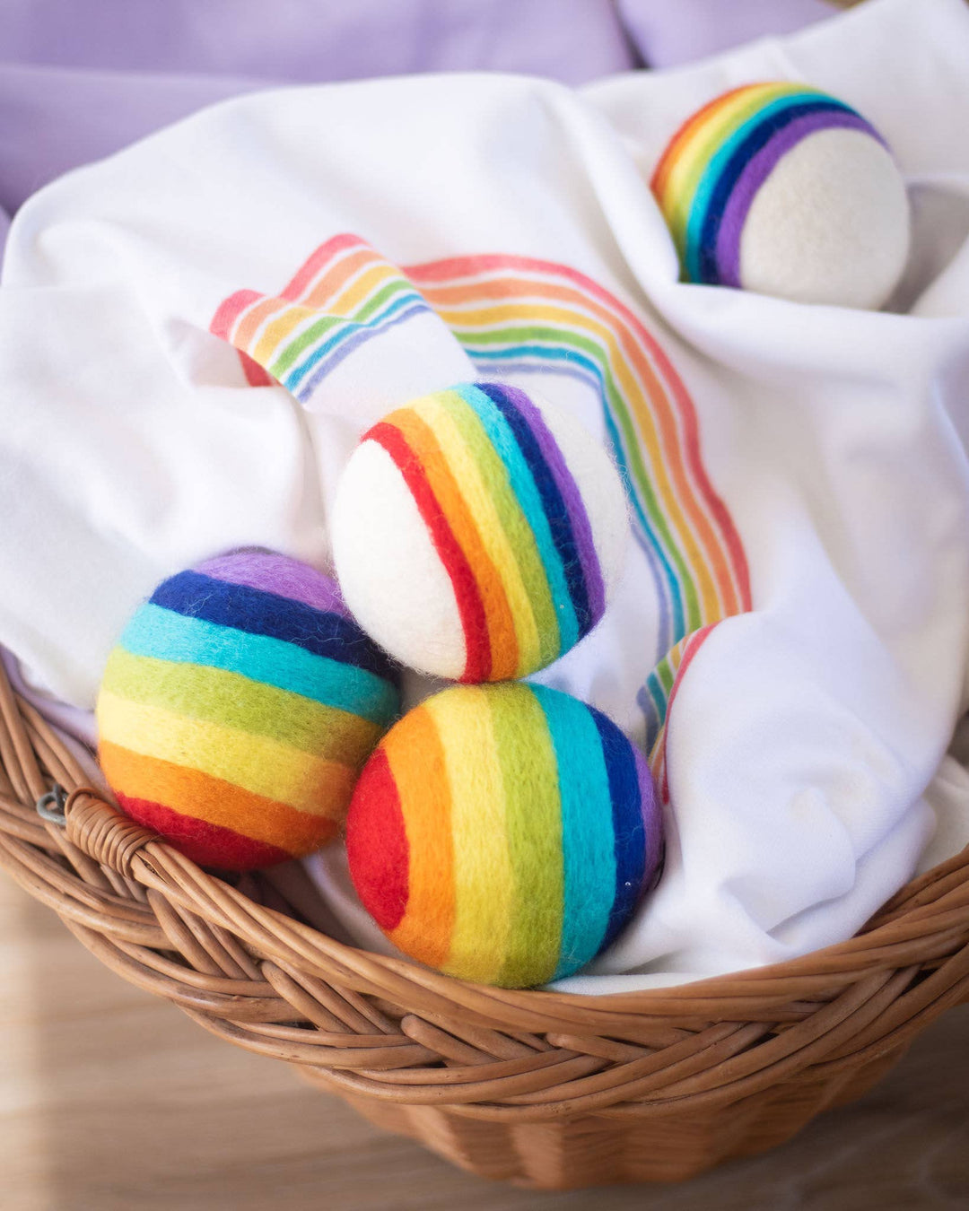 Rainbow Eco Wool Dryer Balls - Echo Market