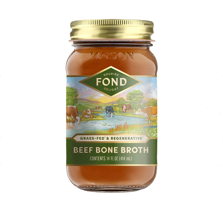 Regenerative Grass - fed Beef Bone Broth - Echo Market