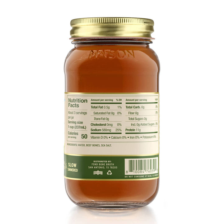 Regenerative Grass - fed Beef Bone Broth - Echo Market