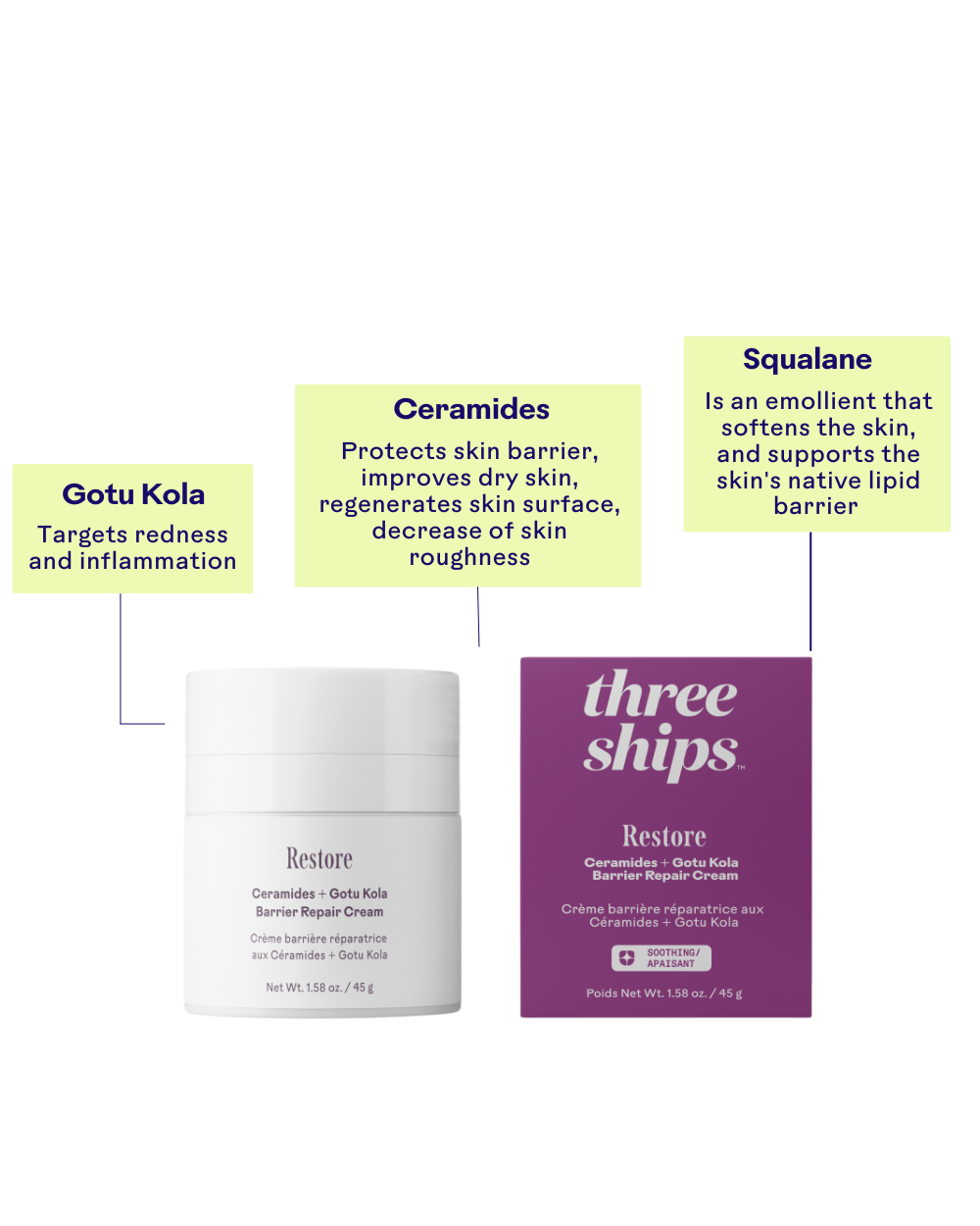 Restore Ceramides & Gotu Kola Barrier Repair Cream - Echo Market