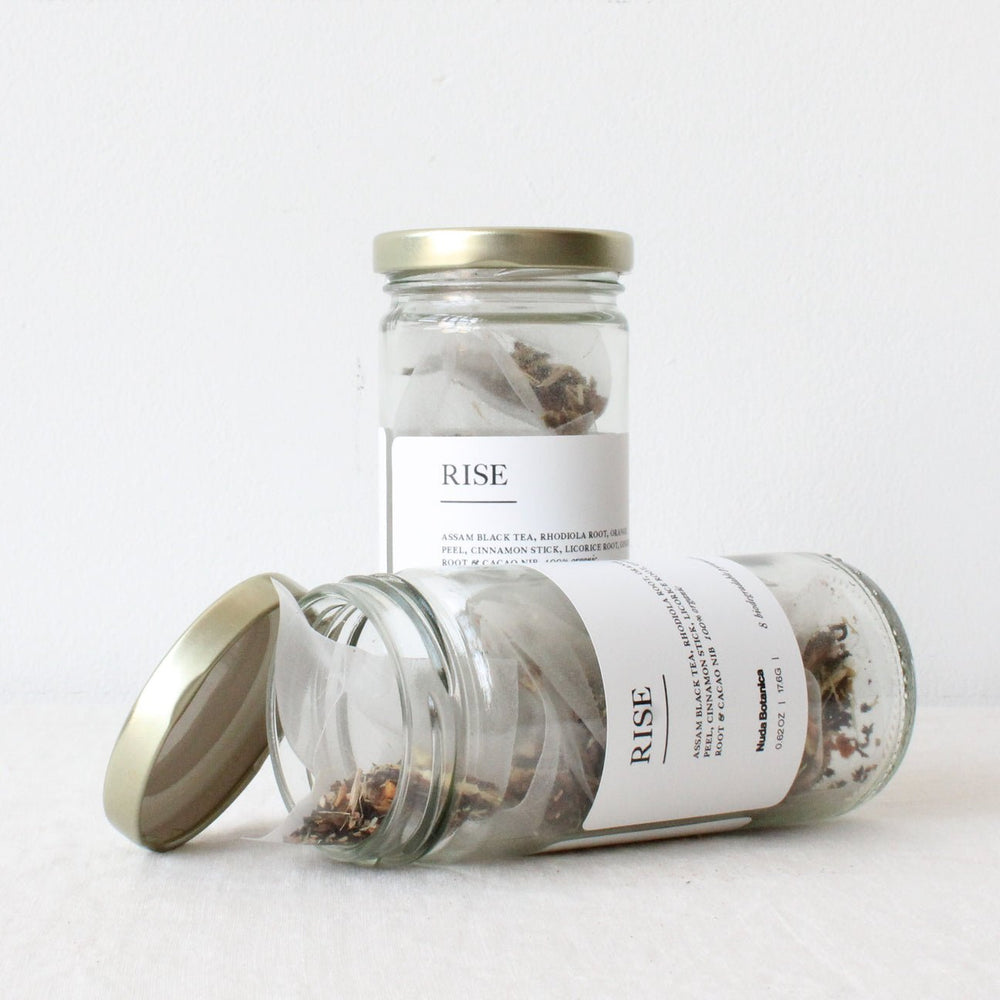Rise Herbal Tea | 8 Biodegradable Pyramid Bags - Echo Market