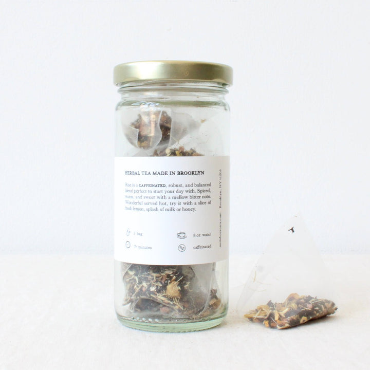 Rise Herbal Tea | 8 Biodegradable Pyramid Bags - Echo Market