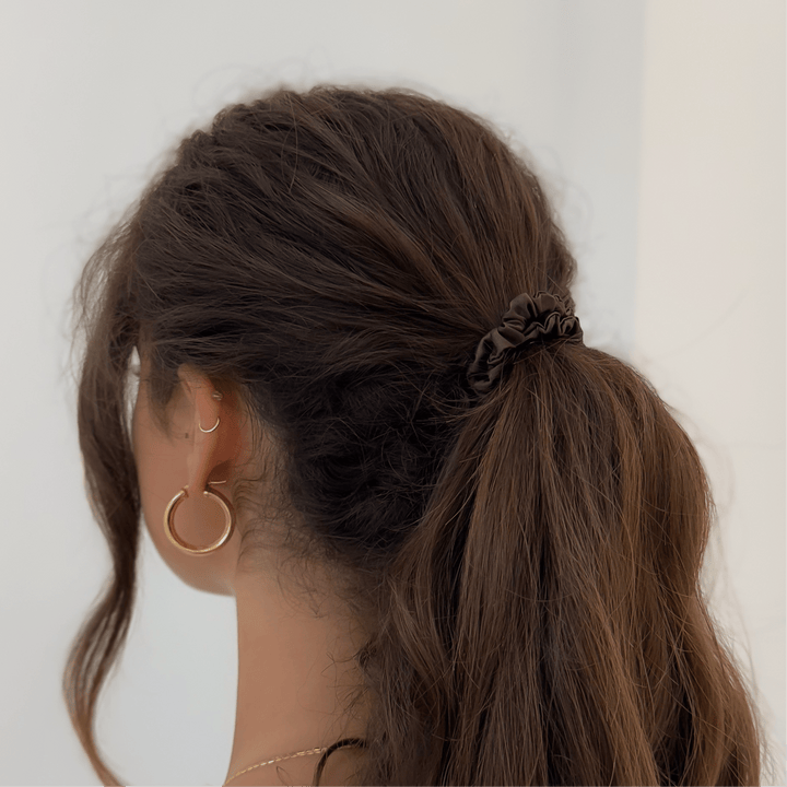 Skinny Silk Scrunchie - Echo Market