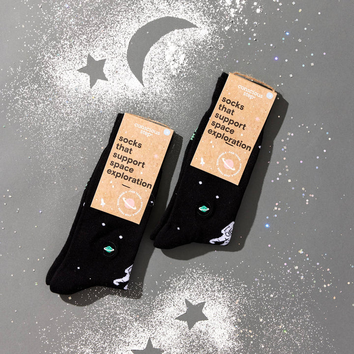 Socks that Support Space Exploration | Floating Astronauts - Echo Market